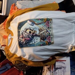 Large salty B baseball T